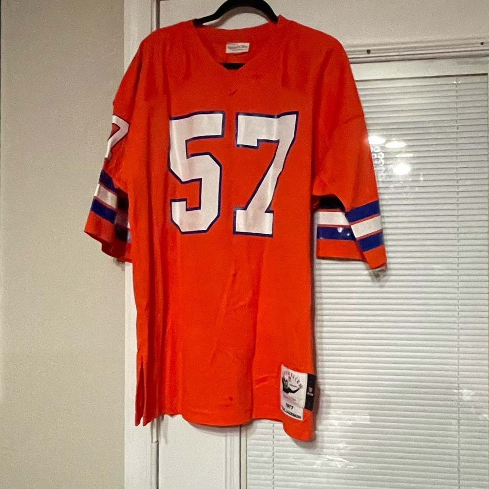 Mitchell & Ness Orange Throwback Jersey - image 2